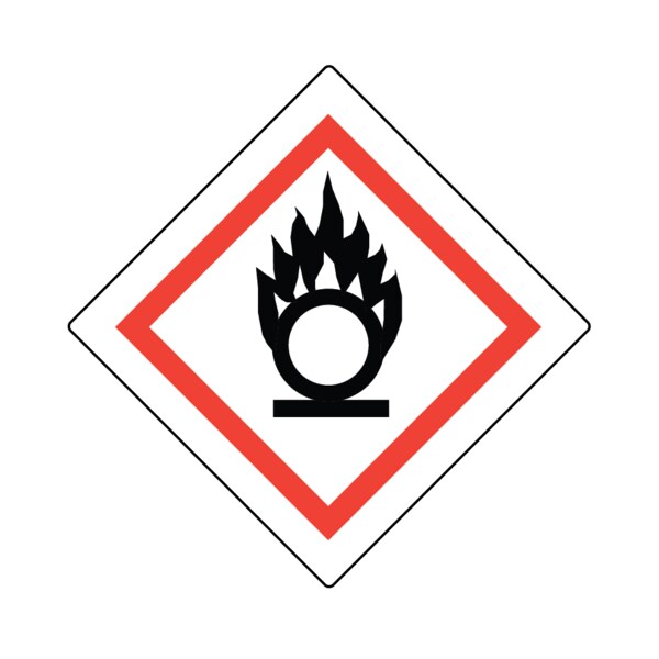 GHS Pictogram Label - Oxidising 2" x 2"